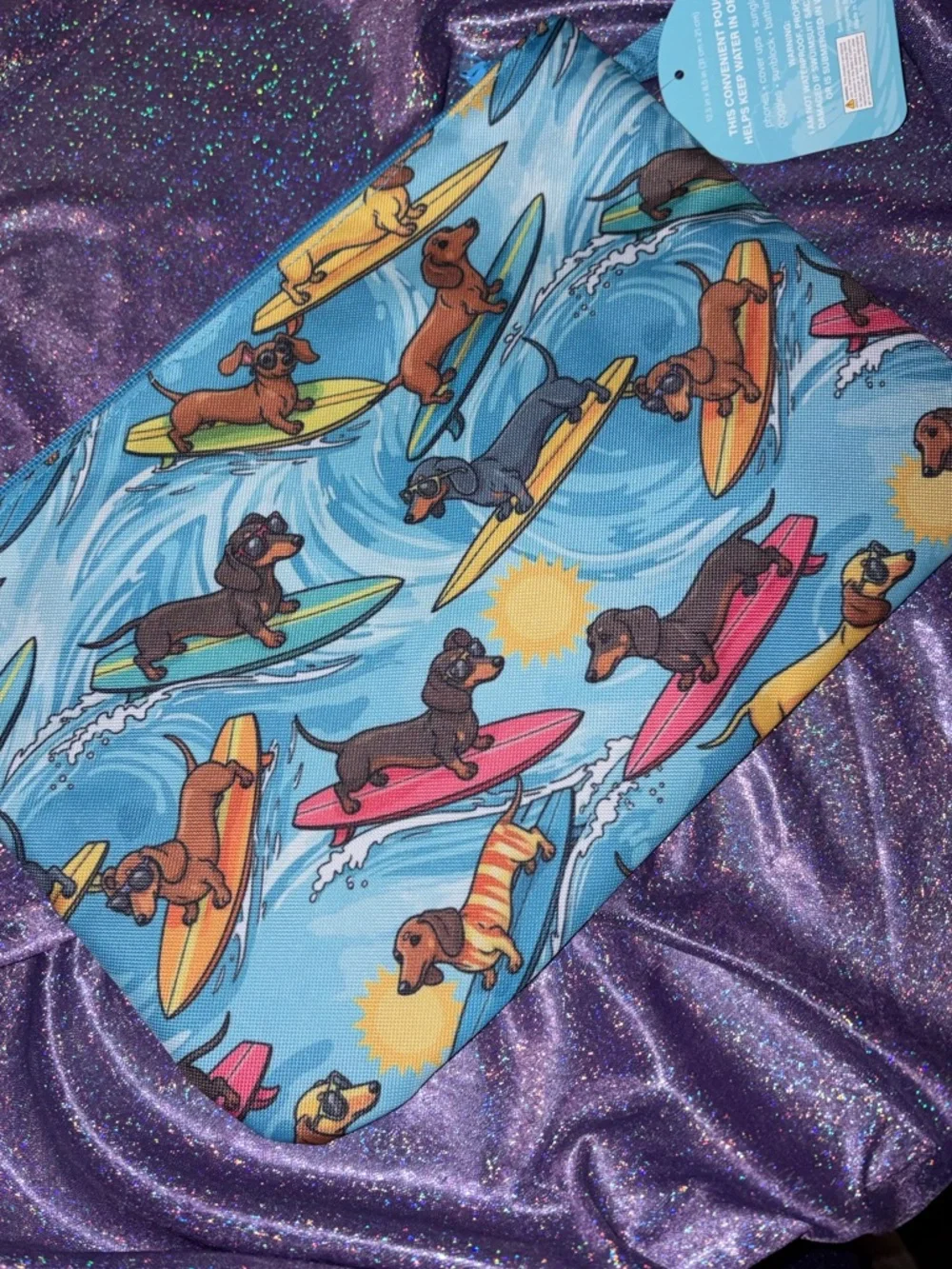 Dachshund Print Swimsuit Sack